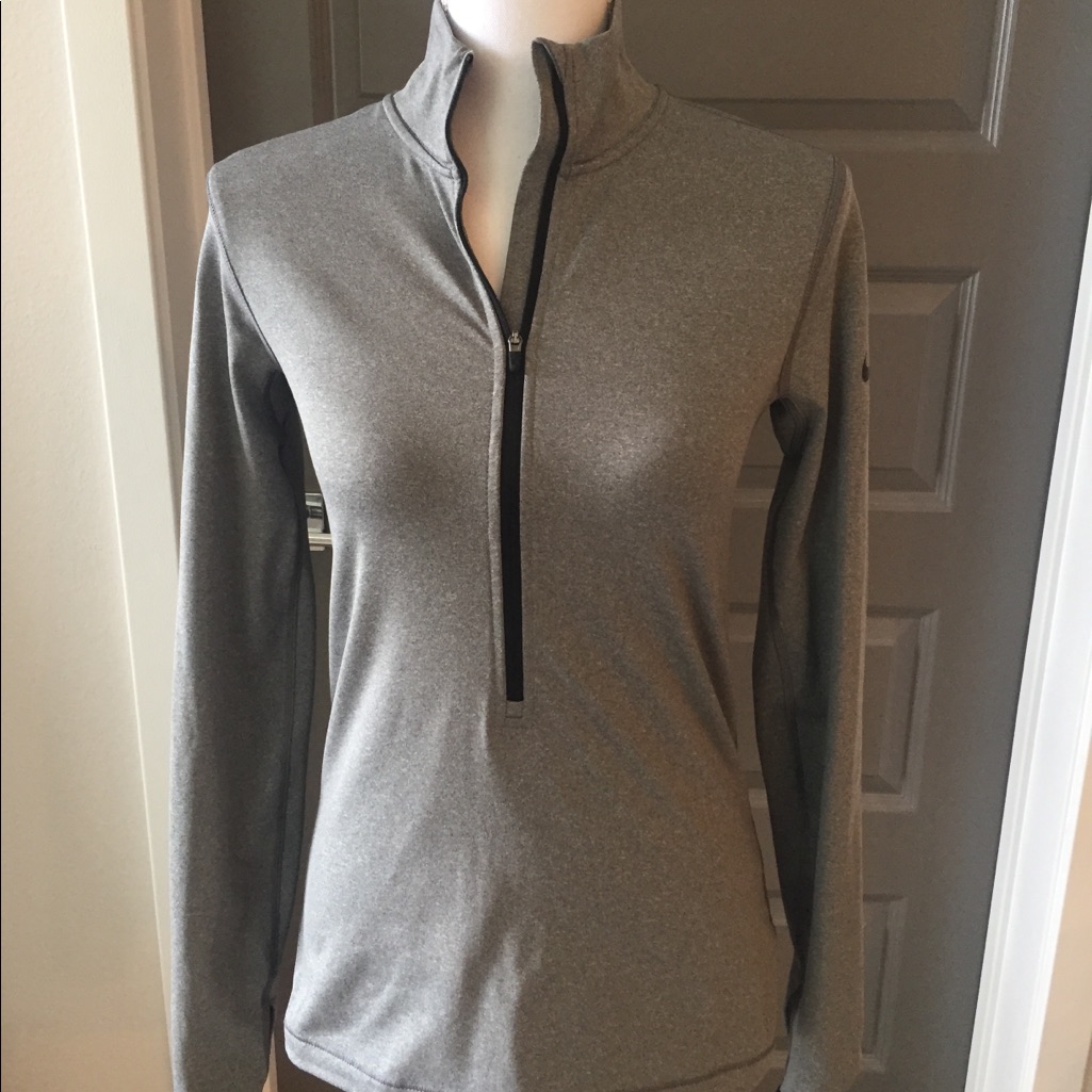 Gray Nike Pro Pullover